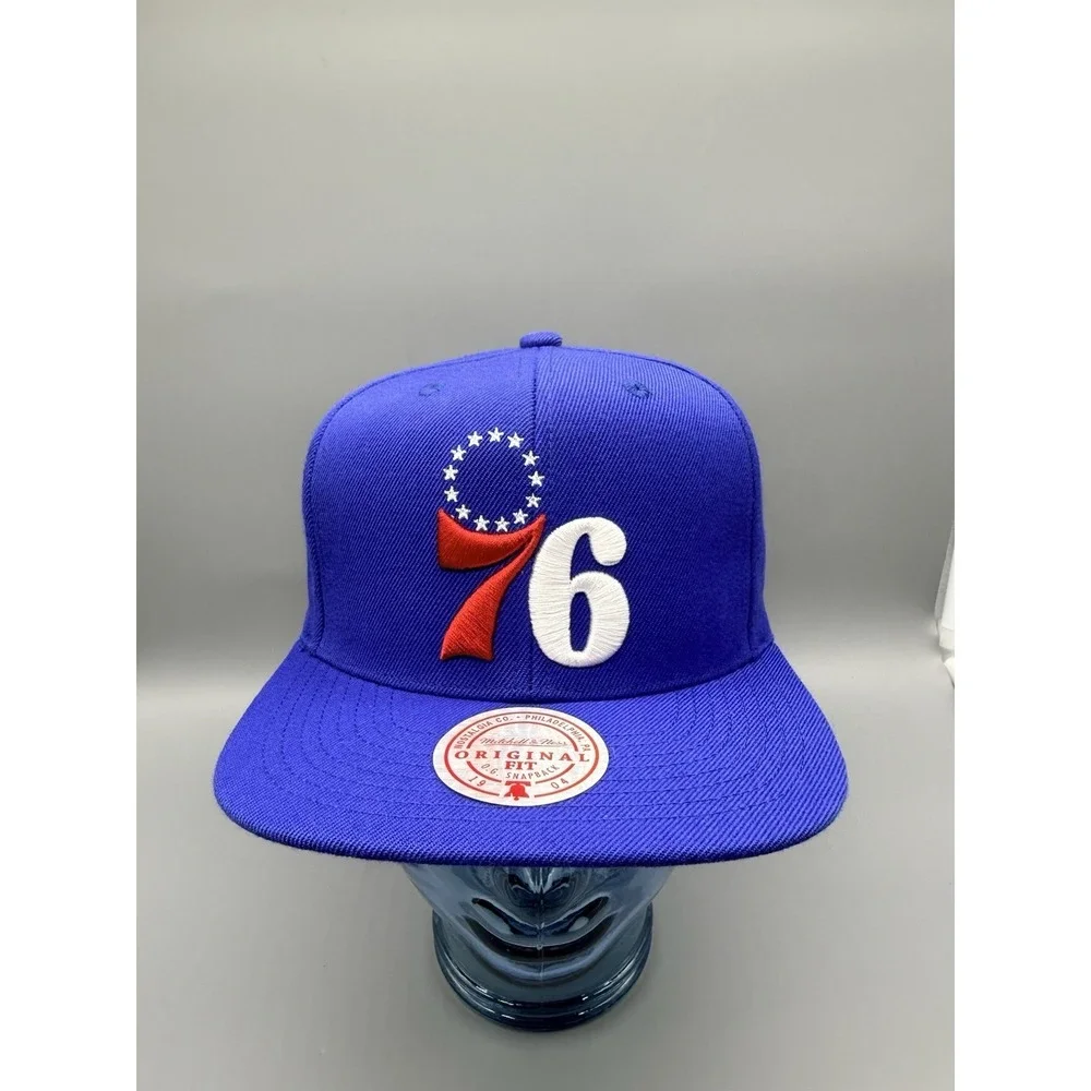 Mitchell &‎ Ness Philadelphia 76ers Team Ground 2.0 Blue Snapback Hat One Size